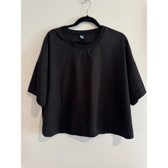 Old Navy Tops - Old Navy StretchTech Boxy T-Shirt Womens XL Black Moisture‎ Wicking Top